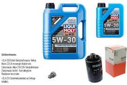 MAHLE Ölfilter 6 L LIQUI MOLY 5W-30 Longtime High Tech für Audi A3 1.8 TFSI 2.0