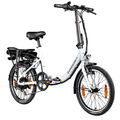 Elektrofahrrad klappbar 250W E-Bike 25km/h 36 V City EBike Klapprad B-Ware white