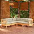 Garten Lounge Set Gartenmöbel Sofa Sitzgruppe 5-tlg. Kiefer Massivholz vidaXL