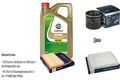 BOSCH Inspektionspaket 5 L Castrol EDGE 5W-30 LL für Skoda Fabia III 1.0 VW