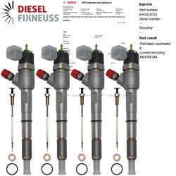 4x Einspritzdüse 0445110351 55219886 95517513 0986435204 BOSCH FIAT 1.3 D 