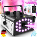 1200W DMX Nebelmaschine Bühnenlicht RGB LED Rauch vertikal Fernbedienung Upspray