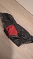 Schicker Hundemantel Steppmantel Fellbesatz Schwarz  rot Gr. S