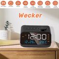 LED Radiowecker Funk uhr Lautsprecher Digital FM Wecker Alarm Dimmbare 2 Wecker