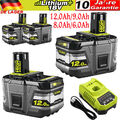 1-2x Original Für Ryobi Akku 18V 9Ah HP Lithium ONE Plus RB18L50 P108 P104 12AH