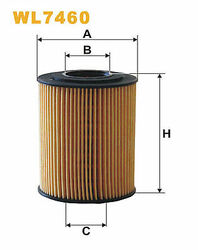 WIX FILTERS WL7460 Oil Filter for CHEVROLET,OPEL,VAUXHALL