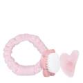 ilū Skin Care Headband Pink BambooM! Face Brush Rose Quartz Gua Sha Stone