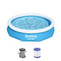 Bestway Fast Set Aufstellpool-Set, Ø 305cm x 66cm + Pumpe, Schwimmbecken Pool