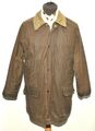 Vintage John Partridge 100 % gewachste braune Baumwolle Jacke mit goldener Nadel - klein