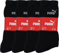 12 Paar Herren Puma Crew Sport Tennis Socken schwarz Gr. 43/46  Restposten