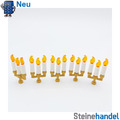 LEGO® Kerzenständer mit Kerzen und Flamme 5 Stück ( 73117 , 37762 , 37775 )