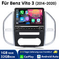 1+32G Android 13 Carplay GPS DAB Autoradio Für Mercedes Benz Vito 3 W447 14-2020