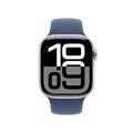 Apple Watch Series 10 LTE 42mm Silver Aluminiumgehäuse mit Denim Sportarmband...