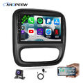 CarPlay Autoradio 9" Android 12 GPS Navi Kamera Für Opel Vivaro B Renault Trafic