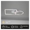 B-Ware Deckenleuchte Briloner Frame LED Chrom Alu Deckenlampe dimmbar über