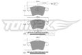 TOMEX Brakes Bremsbelagsatz Scheibenbremse TX 13-931 für VW TRANSPORTER T5 Bus