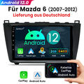 Für Mazda 6 2007-2012 Android 12.0 2+32GB 9" Autoradio GPS Navi Carplay BT WiFi