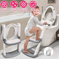 Kinder Toilettentrainer Klappbar Baby Toilettensitz WC Sitz Kindertoilette Grau