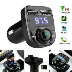 Bluetooth 5.0 Wireless Auto FM Transmitter MP3 Player Radio 2 USB Ladegerät Adapter