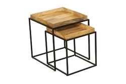 INTERIA Home & Living Beistelltisch BANGALORE, 2er-Set Gartentisch Tisch Garten