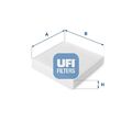 UFI Filter, Innenraumluft 53.109.00 für DAIHATSU  passend für FIAT HONDA