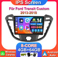 Für Ford Transit Custom 2013-2018 Autoradio CarPlay Navi DSP GPS Android 14 64GB