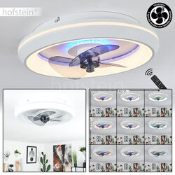 LED Decken Ventilator Fernbedienung dimmbar Wohn Schlaf Raum Lampe Leuchte Timer