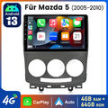 4+64GB 9'' Android 13 Autoradio GPS Navi WIFI BT SWC DAB+ Für Mazda 5 2005-2010