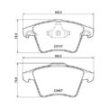 Bremsbelagsatz Scheibenbremse Hella Pagid 8DB 355 013-821 für Audi Seat Skoda VW