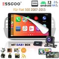 DAB+ 64GB Android 13 Auto Carplay Autoradio GPS NAV +Kam BT Für Fiat 500 2007-15