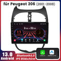 Für PEUGEOT 206 2001-2008 Carplay Android13 Autoradio GPS Nav BT SWC WIFI 32G FM