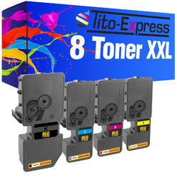 8er Set Toner XXL PlatinumSerie für Kyocera TK-5240 EcoSys M 5526 CDN M 5526 CDW