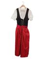 DISTLER Dirndl Trachtenkleid Rot/Schwarz Gr. 46