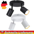 Deckenleuchte LED Decken- Wand-Lampe Spot Strahler GU10 Büro Flurlampe 2-flammig