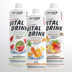 Best Body Nutrition 3 x 1 Ltr.  Low Carb Vital Drink Mineraldrink 11,63€/Ltr.