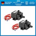 Super leise Mini Wasserpumpe DC12V - Perfekt für Brunnen und Aquarien - 2er Pack