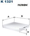 FILTRON K1321 Filter für Innenraumluft Innenraumfilter Filter Innenraum 