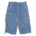 ALPHA INDUSTRIES Herren Cargo Shorts Blau Relaxed M W33