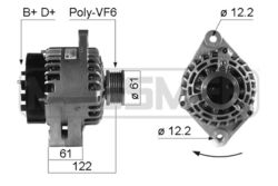 ERA Lichtmaschine Generator Lima 210326A für OPEL ASTRA A04 Caravan GTC L70 CC