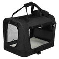 Faltbar Hundetransportbox 70x52x52 cm Hundebox Katzen Hunde Auto Transportbox