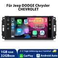 Carplay Für Jeep DODGE Chrysler 7"Android 13 Autoradio GPS Navi WIFI BT SWC DAB+