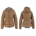 Liu Jo Puffer Jacket Packable Brown Down Quilted Hooded Bodywarmer IT 40 UK 8