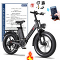 1000W Elektrofahrrad Phnholun C6 PRO 20 Zoll Fat Tire Offroad Mountainbike W/APP