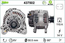 VALEO 437502 Lichtmaschine Generator 110A 14V für VW Golf IV Schrägheck (1J1)