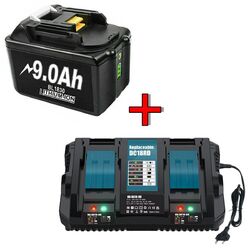 2x18V 6000mAH Akku Für Makita BL1850 BL1830 LXT BL1860B Led Anzeige+Ladegerät DP💖10 Jahre💖 DHL 1-3 Tage💖Hohe-Qualität💖Neueste👇👇👇