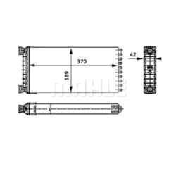 Wärmetauscher Innenraumheizung MAHLE AH 130 000P Heizung/Lüftung