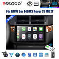 Autoradio Carplay GPS Nav RDS 32GB DAB Android13 Für BMW E46 M3 Rover 75 MGZT 9"