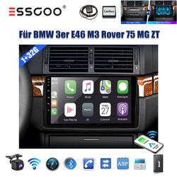 Autoradio Carplay GPS Nav RDS 32GB DAB Android13 Für BMW E46 M3 Rover 75 MGZT 9"