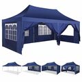 Faltpavillon 3x3/3x6m Wasserdicht Stabil Popup Faltbar Pavillon Gartenzelt Party