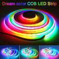 5V 12V WS2812B RGB LED Streifen Strip 1-5m Lichtleiste Individuell Adressierbar